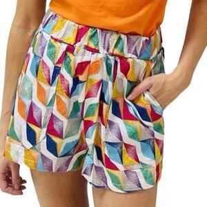 Willa‎ Story Palmer Pull On Short Kaleidoscope Embroidered Feminine Size Medium